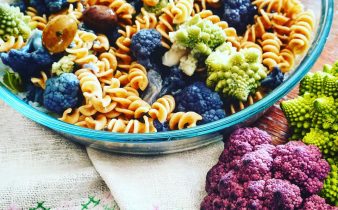 Fusilli con cavolfiori colorati