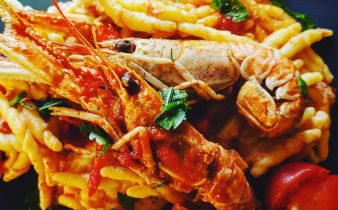 Trofie agli scampi